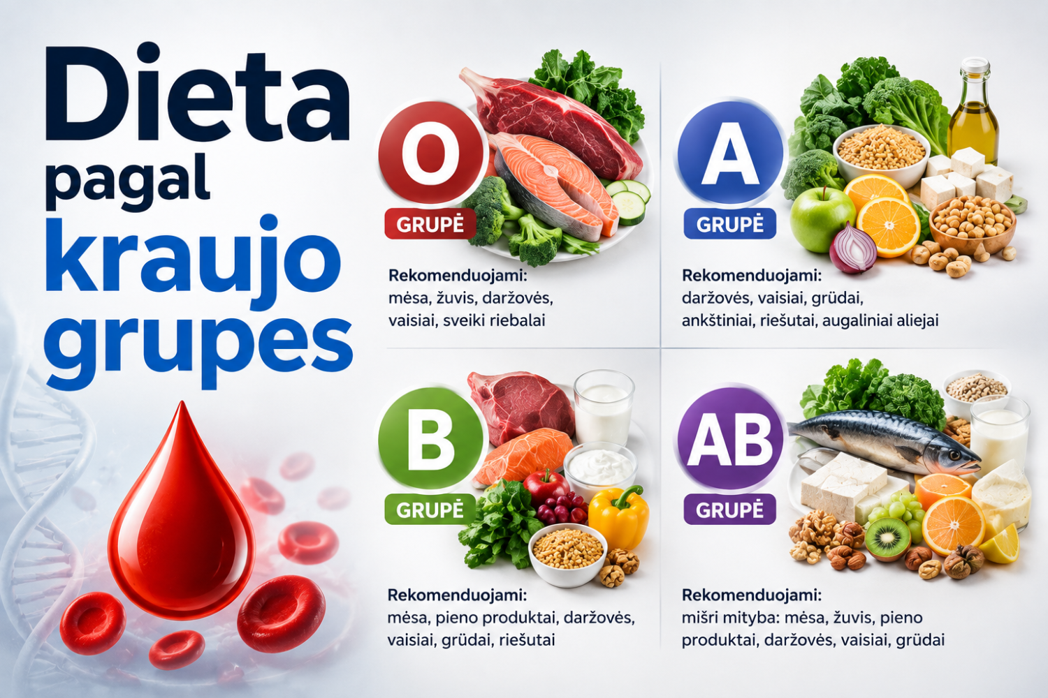 Dieta pagal kraujo grupes 3 Dieta pagal kraujo grupes