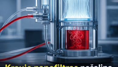 Modernus kraujo nanofiltras Alzheimerio ligos prevencijai, skirtas pagerinti smegenų funkcijas ir apsaugoti nuo Alzheimerio, naudojant pažangias filtravimo technologijas.