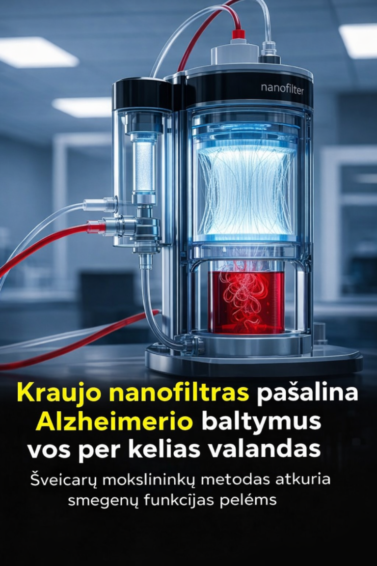 Kraujo nanofiltras pašalina Alzheimerio baltymus. Demencija sunaikinta per kelias valandas 43 Kraujo nanofiltras pašalina Alzheimerio baltymus. Demencija sunaikinta per kelias valandas
