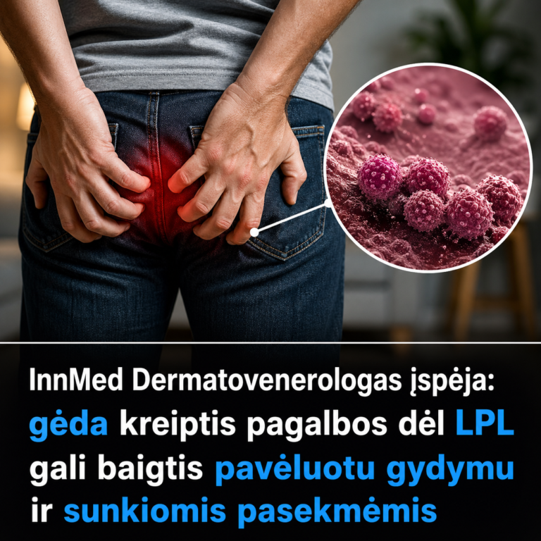 InnMed Dermatovenerologas įspėja: gėda kreiptis pagalbos dėl LPL gali baigtis pavėluotu gydymu ir sunkiomis pasekmėmis 4 InnMed Dermatovenerologas įspėja: gėda kreiptis pagalbos dėl LPL gali baigtis pavėluotu gydymu ir sunkiomis pasekmėmis