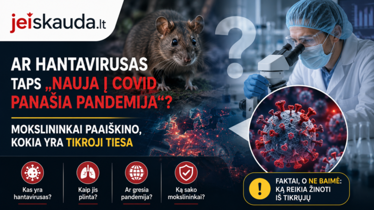 Ar hantavirusas taps „nauja į COVID panašia pandemija“? Mokslininkai paaiškino, kokia yra tikroji tiesa 3 Ar hantavirusas taps „nauja į COVID panašia pandemija“? Mokslininkai paaiškino, kokia yra tikroji tiesa