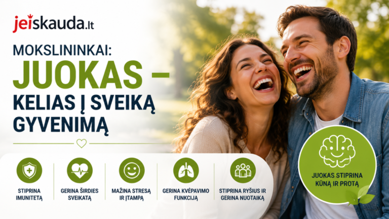 Moksliškai įrodyta: juokas – kelias į sveikesnį gyvenimą 5 Moksliškai įrodyta: juokas – kelias į sveikesnį gyvenimą