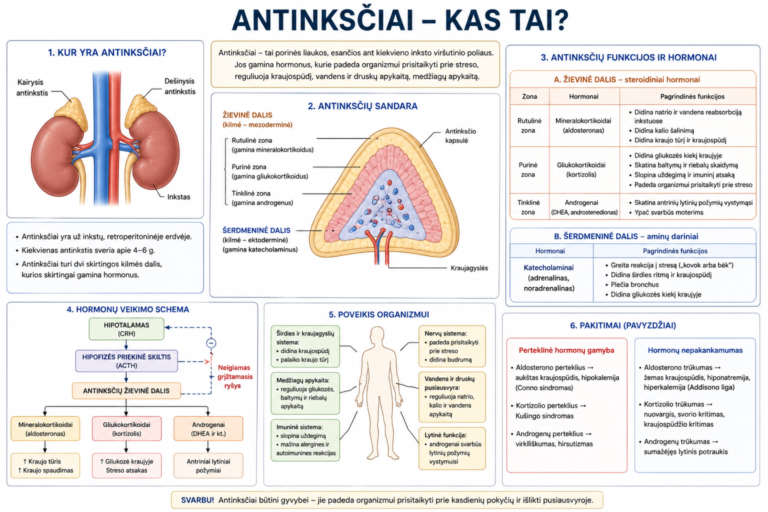 Antinksčiai - kas tai 3 Antinksčiai – kas tai