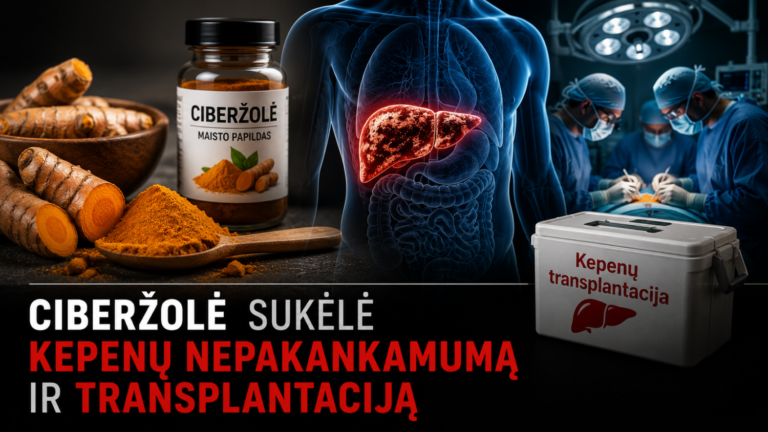 Didelės ciberžolės dozės sukėlė kepenų nepakankamumą ir transplantaciją 4 Didelės ciberžolės dozės sukėlė kepenų nepakankamumą ir transplantaciją