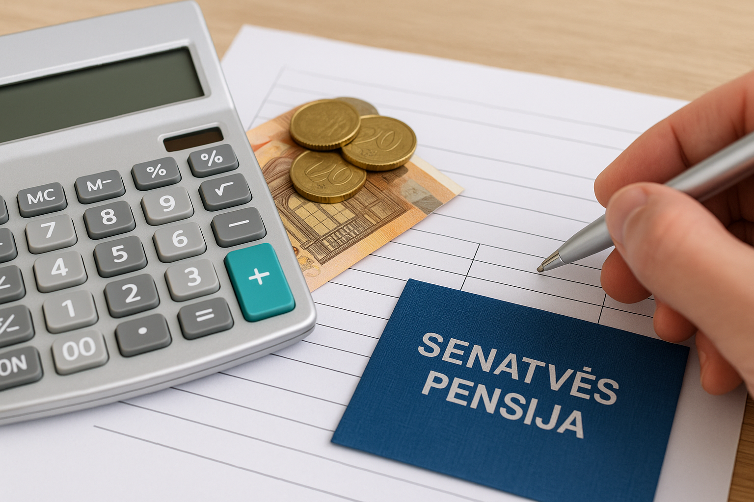 Senatvės pensija neturint stažo – Kaip paskaičiuoti