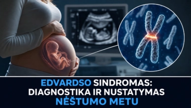 Moteris su pilvo apžiūra ir ultragarso vaizdu, susijusi su Edvardo sindromu, portalas Jeiskauda.lt apie sveikatą.