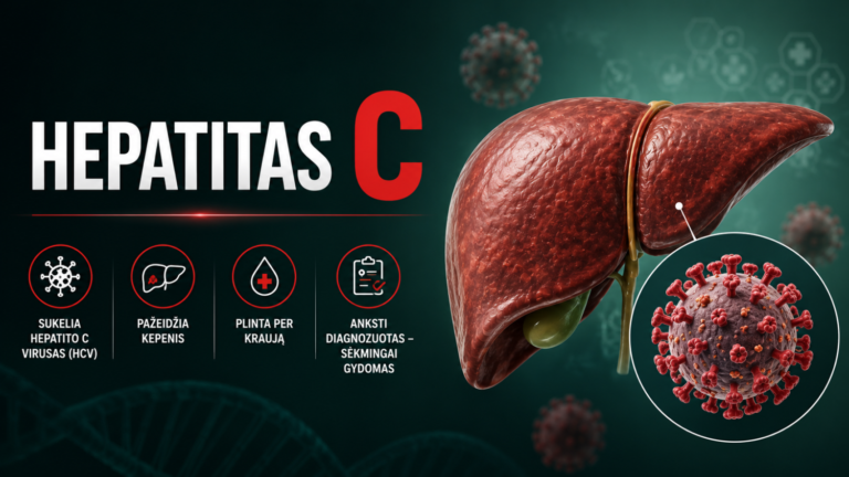 Hepatitas C – Simptomai ir Gydymas