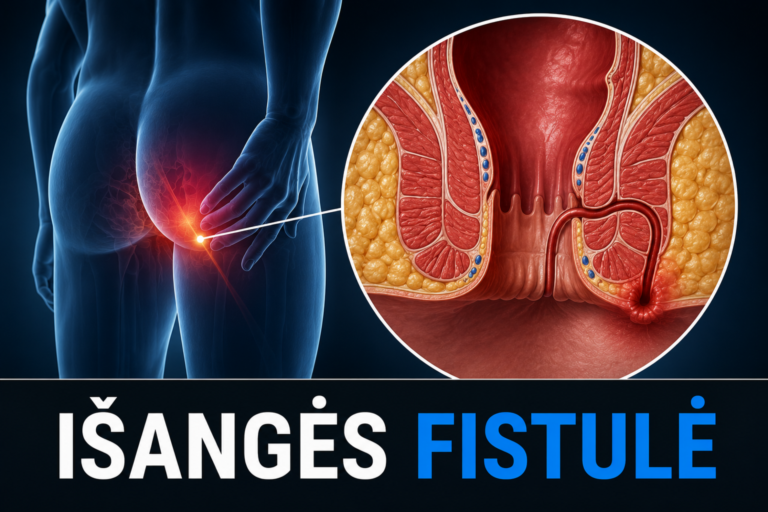 Išangės fistulė - Simptomai ir gydymas 3 Išangės fistulė – Simptomai ir gydymas