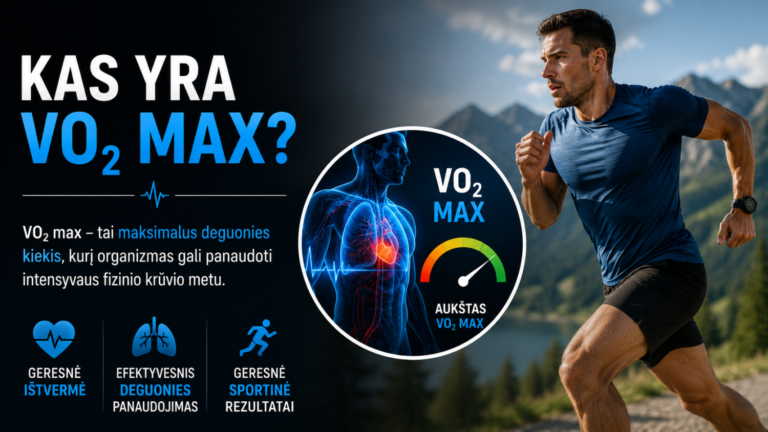 Kas yra VO₂ max (maksimalus deguonies suvartojimas)