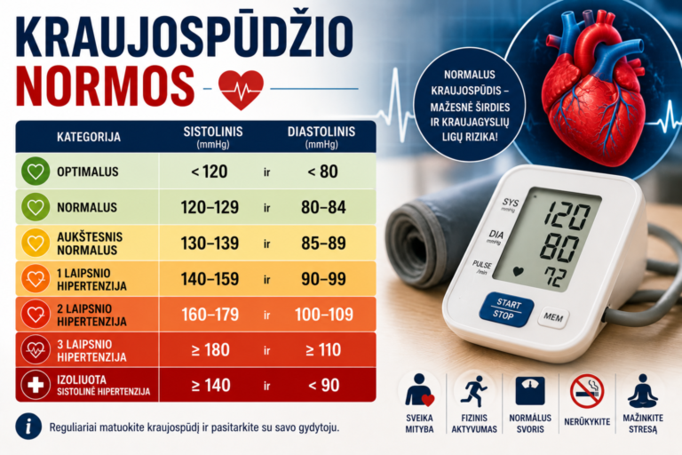 Kraujospūdžio normos, Ką reiškia 120/80 mmHg? 2 Kraujospūdžio normos, Ką reiškia 120/80 mmHg?