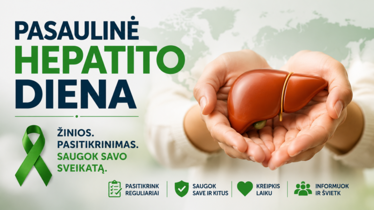 Liepos 28-ąją minima Pasaulinė hepatito diena. 30 Liepos 28-ąją minima Pasaulinė hepatito diena.
