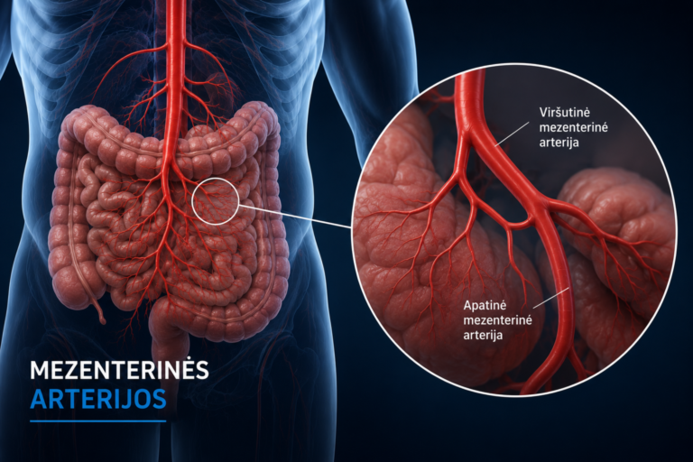Mezenterinės arterijos 3 Mezenterinės arterijos
