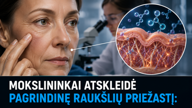 Mokslininkai atskleidė pagrindinę raukšlių priežastį: priešas nustebins. 3 Mokslininkai atskleidė pagrindinę raukšlių priežastį: priešas nustebins.