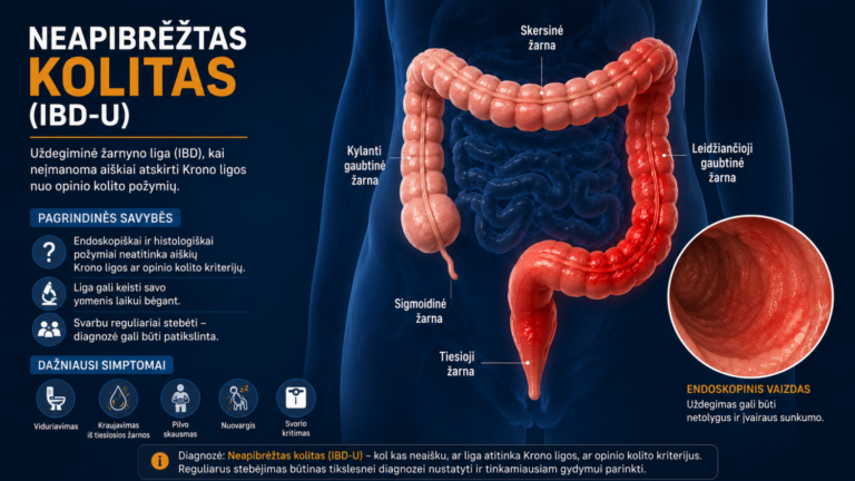 Neapibrėžtas kolitas (IBD-U) 3 Neapibrėžtas kolitas (IBD-U)