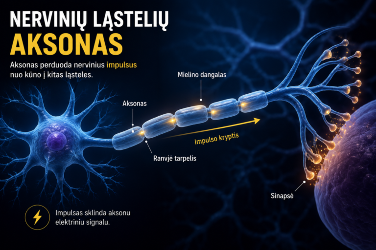 Nervinių ląstelių aksonas (neuritas)