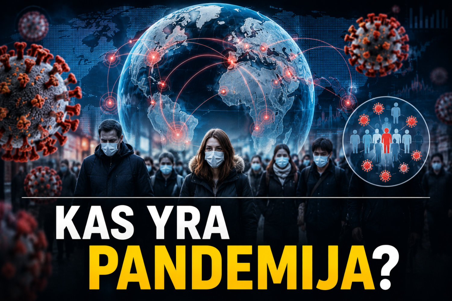 Kas yra pandemija? Kada skelbiama? Faktai