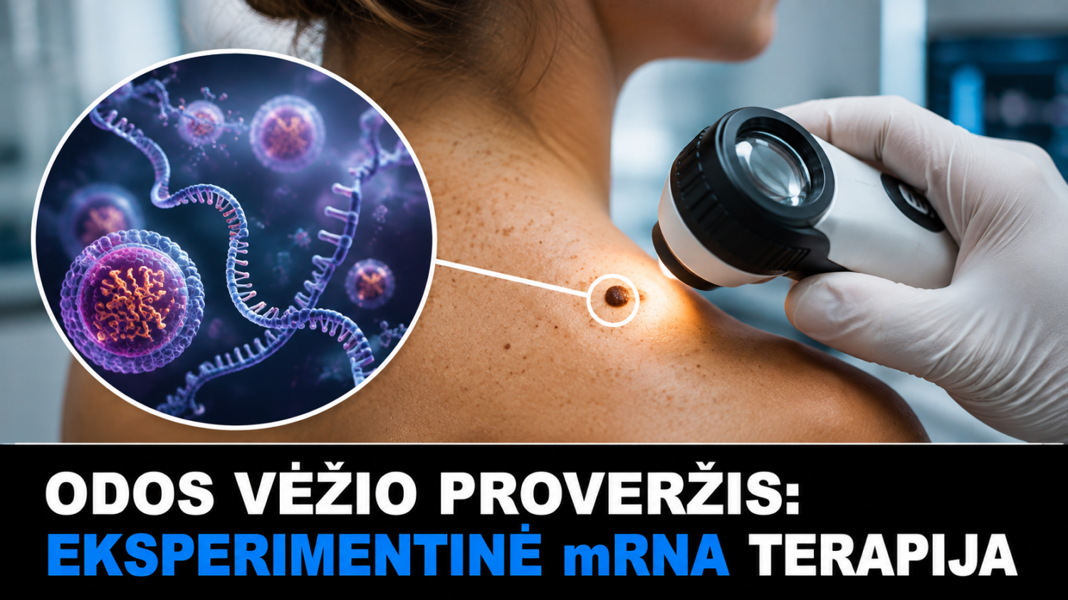 Odos vėžio proveržis: eksperimentinė mRNA terapija gali padėti užkirsti kelią ligai sugrįžti