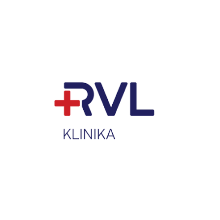 RVL klinika 8 RVL klinika logotipas su raudona kryžiaus simboliu ir raide RVL, skirtas sveikatos portalui Jeiskauda.lt.