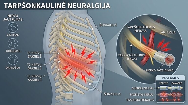 Tarpšonkaulinė neuralgija - kas tai 10 Tarpšonkaulinė neuralgija – kas tai