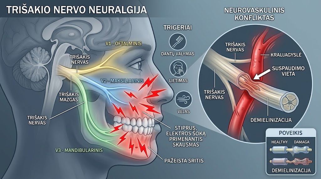 Trišakio nervo neuralgija
