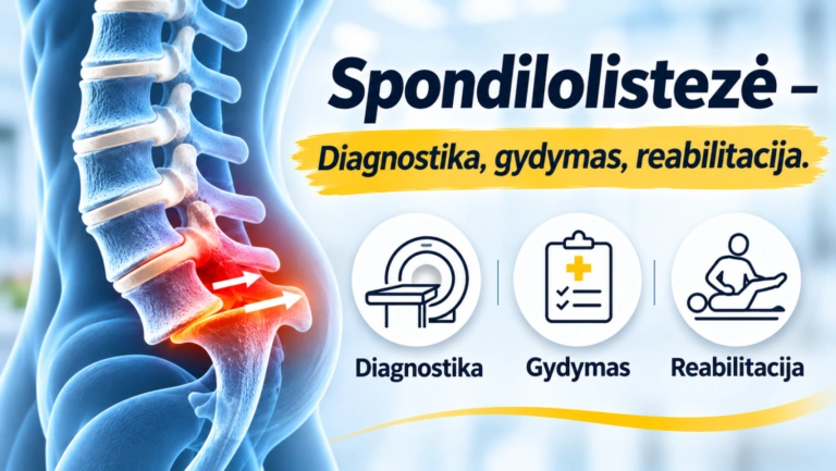 Spondilolistezė - Kas tai. Diagnostika, gydymas, reabilitacija.